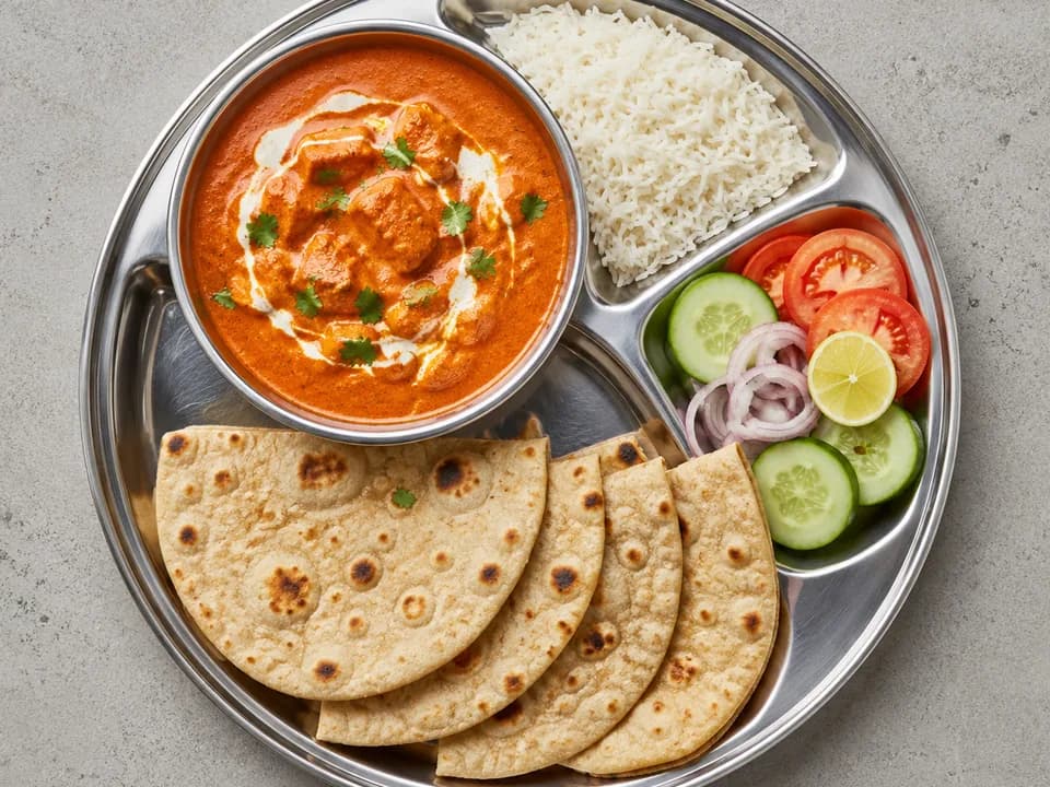 Butter Chicken Thali, representative dish image