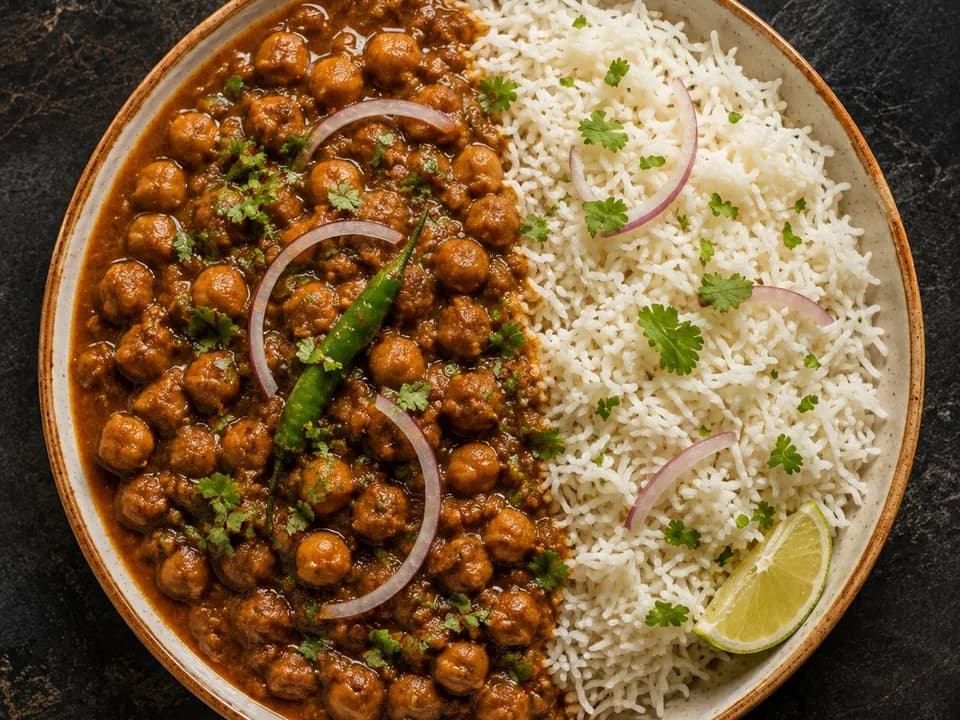 Chole Chawal, representative dish image