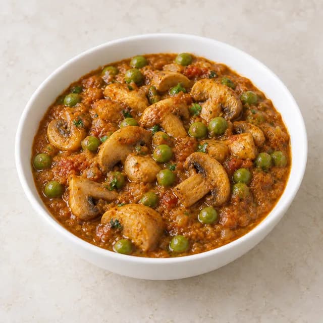 Matar Mushroom, representative dish image