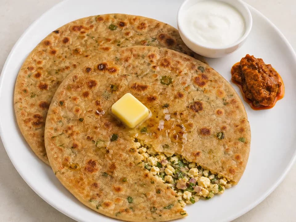 Paneer Paratha, representative dish image