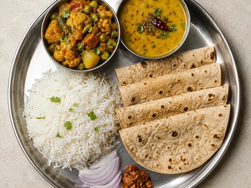Regular Thali, representative dish image